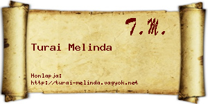 Turai Melinda névjegykártya