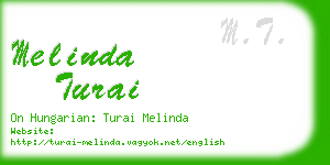 melinda turai business card